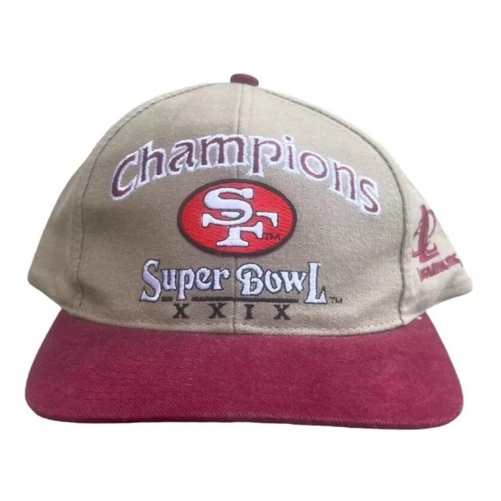 San Francisco 49ers Niners Logo Athletic VTG SnapBack Cap Hat Super Bowl 1995